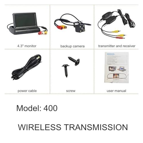 Wireless Car Monitor - Night Vision Wireless 480*272 pixels