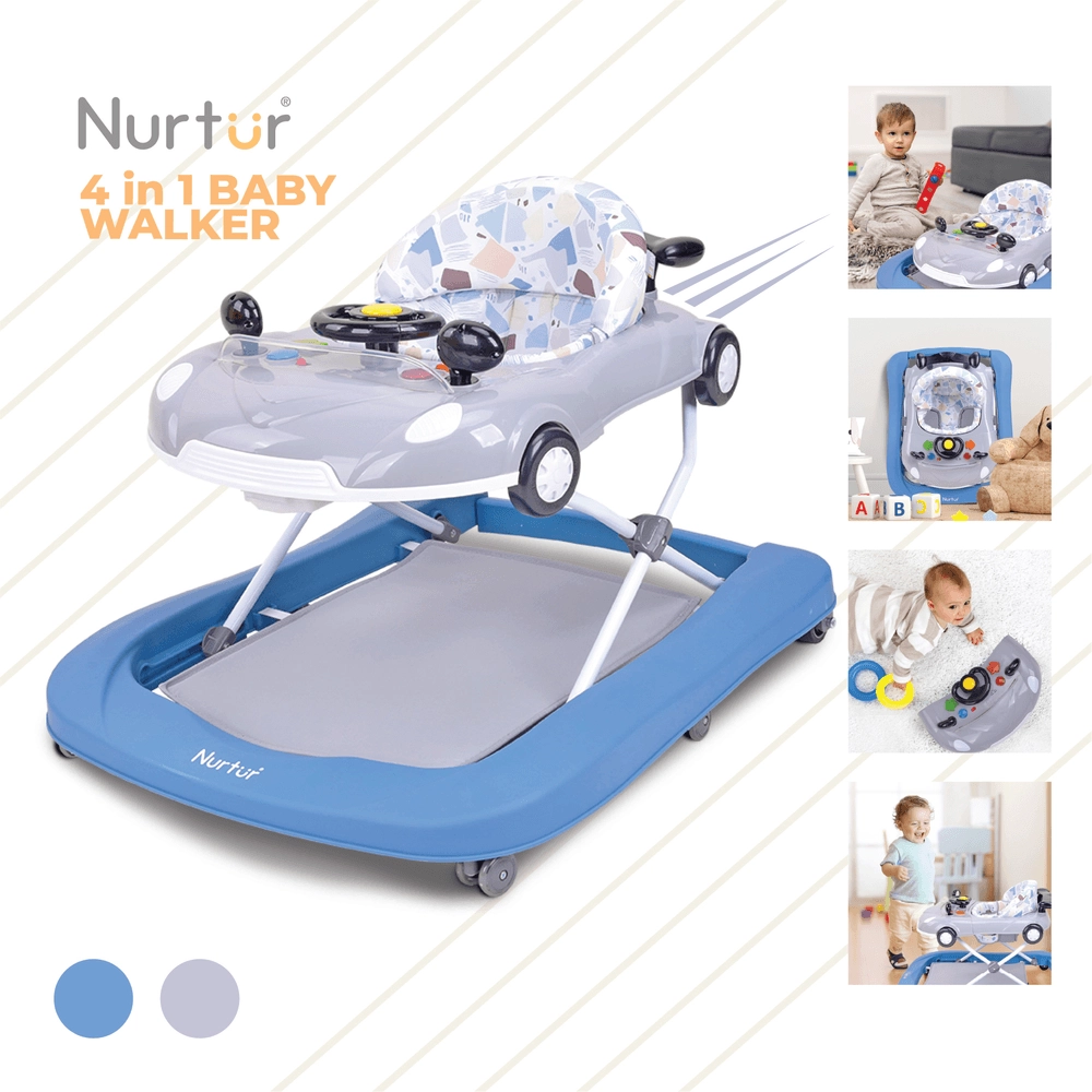 4-In-1 Baby Multi Walker - Music Function EN 71 Certified