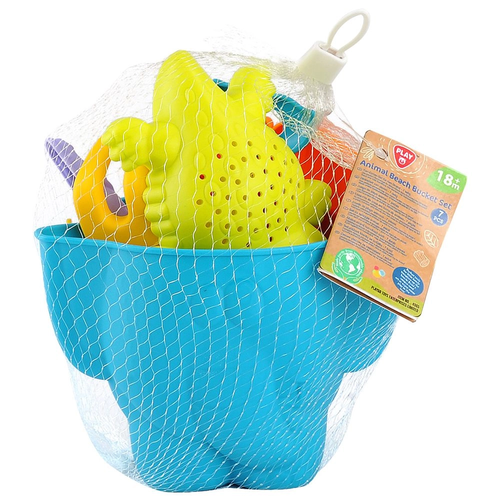 Animal Beach Bucket Set - 7pc Bio-Based Plastic