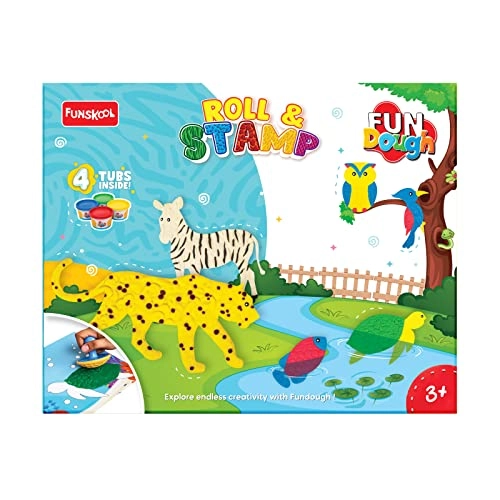 Fundough Playset - 3+ years 4 tubs