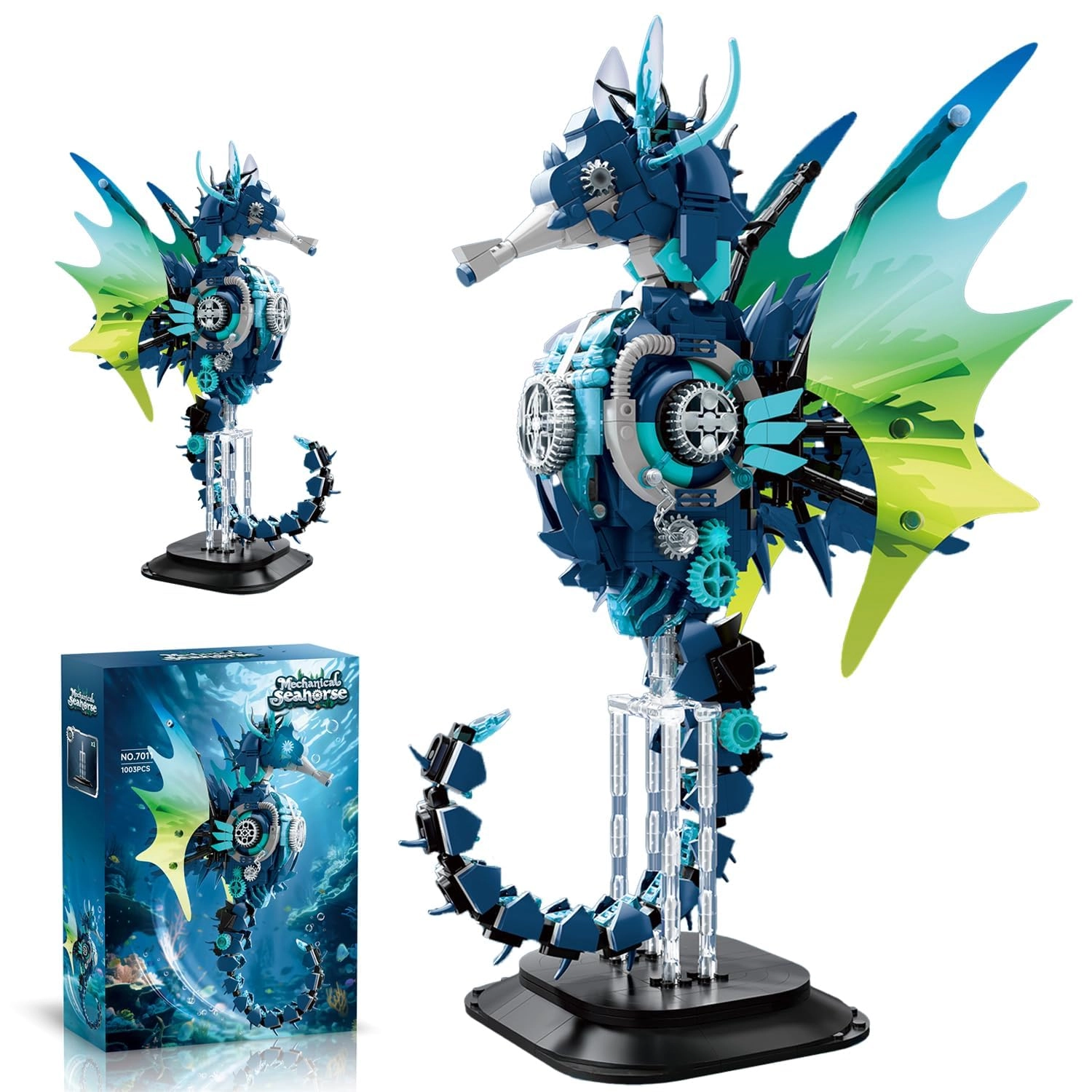 JUCYJULY Mechanical Seahorse (7011) - Steampunk Moveable Parts