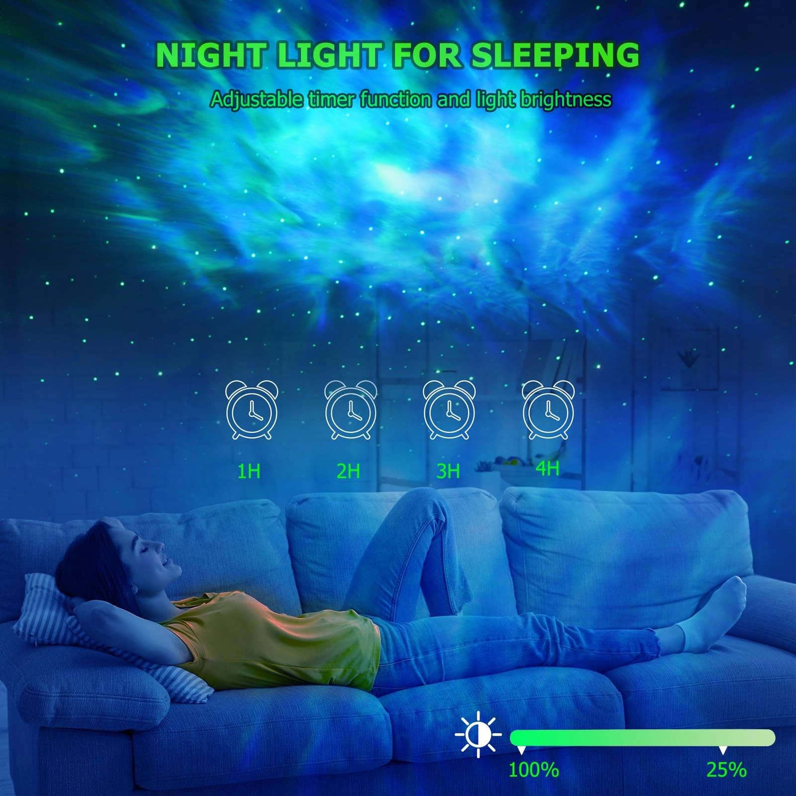 Galaxy Projector - Corded Electric Red Green Blue