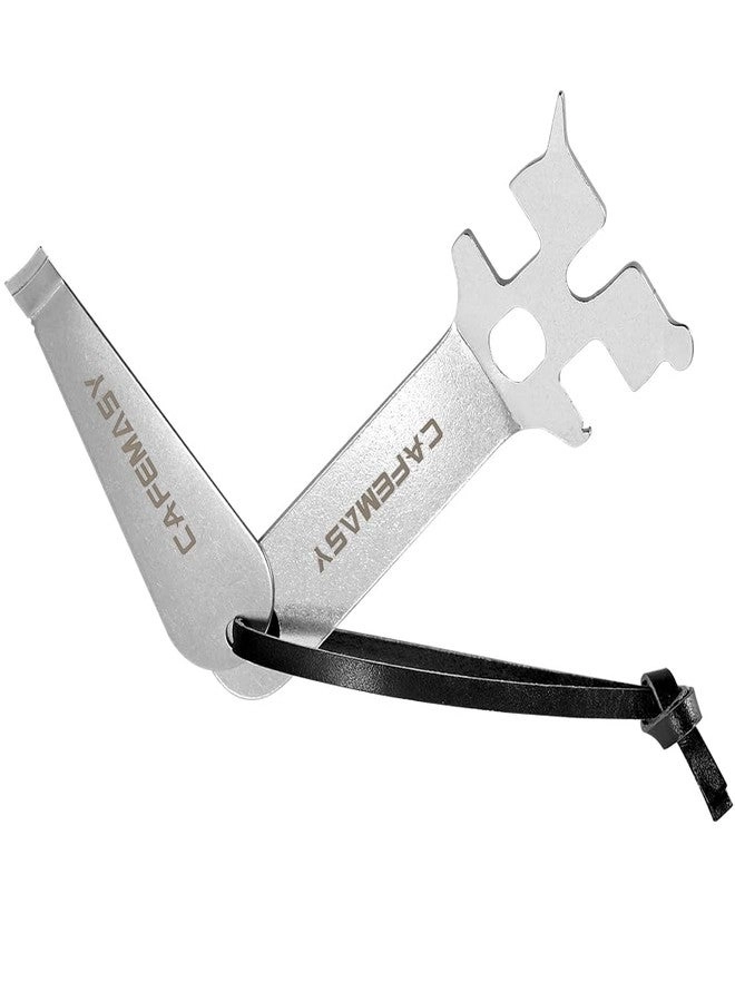 CAFEMASY Espresso Portafilter Basket Removal Tool - Stainless Steel Multifunctional Wrench