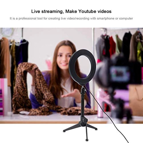 Ring Light LED - 6" Tripod 3 Light Modes