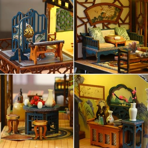 Villa Tiny House Kit - Wooden LED Light