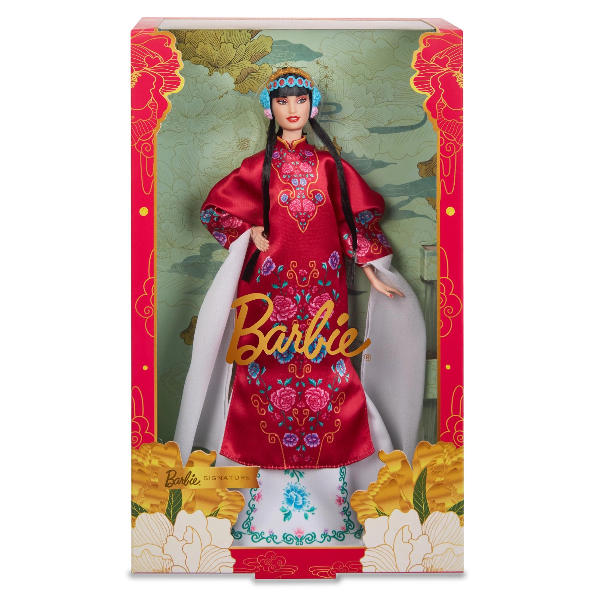 Lunar New Year Doll - Plastic red robe Ages 72+