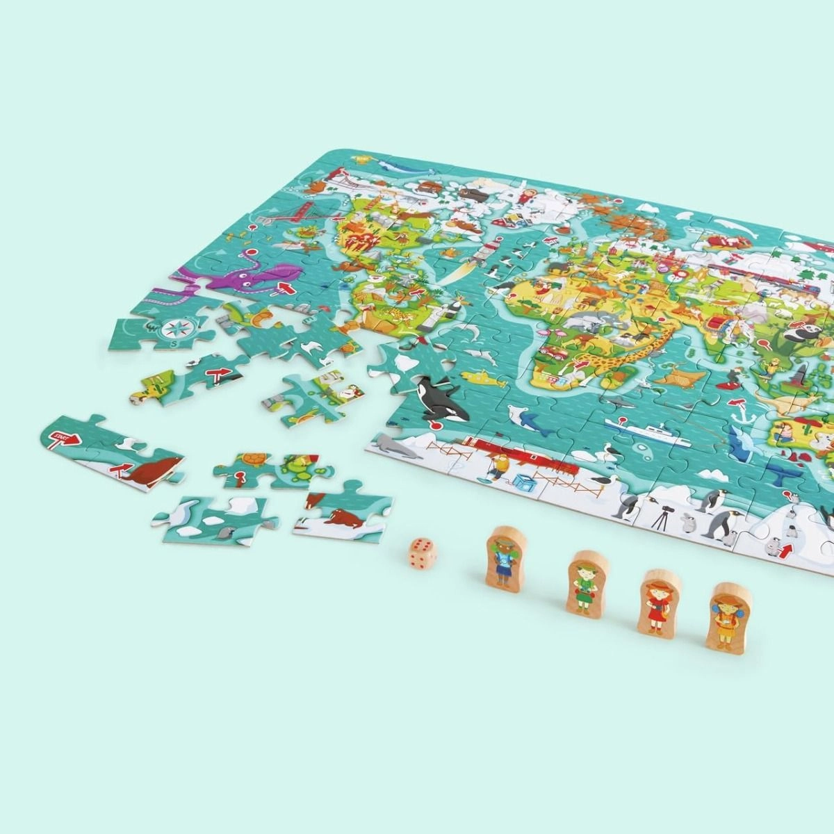World Observation Map Puzzle - 5+ 100 pieces