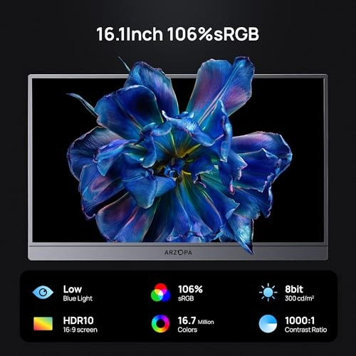 Portable Monitor - 1920x1080 FHD 16.1"