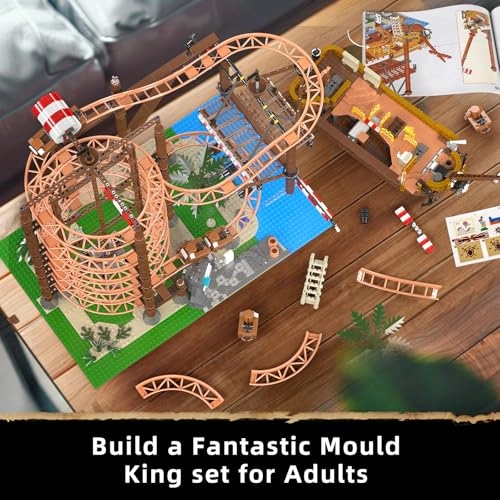 Roller Coaster and Pirate Ship Construction Set (11013) - Amusement Park
