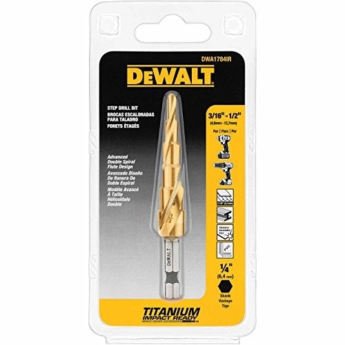 Step Drill Bit - Impact Ready 3/16-Inch-1/2-Inch