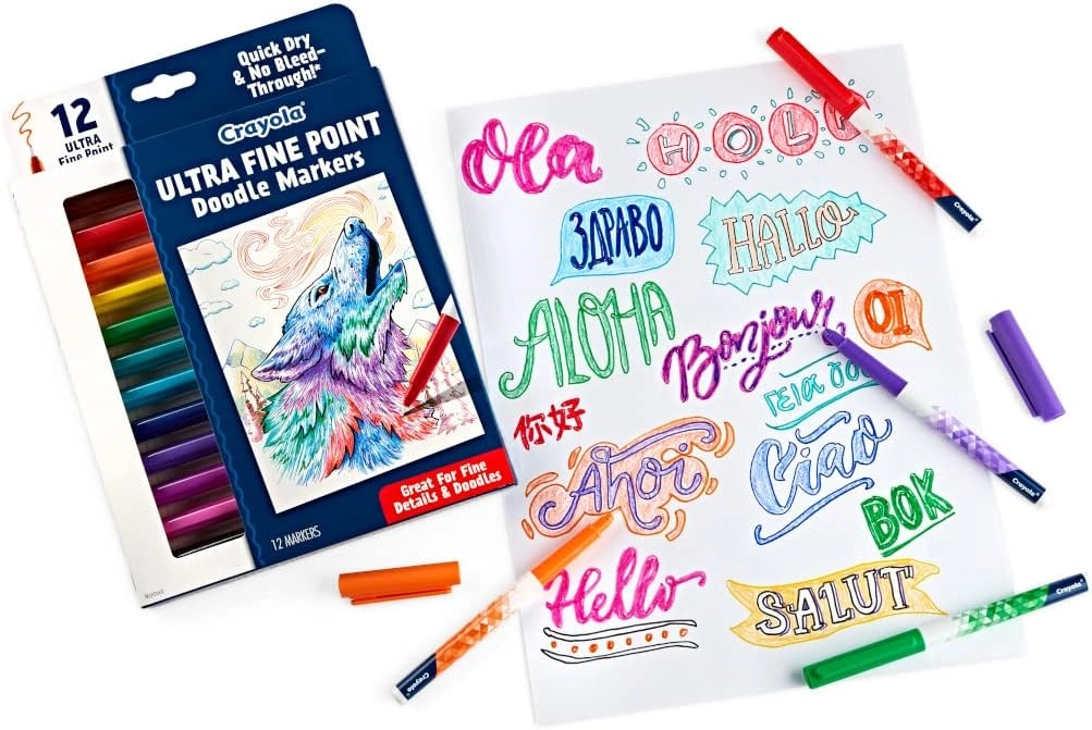 Ultra-Clean Washable Markers - classic colors fine line tip