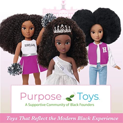 Nicole Homecoming Queen Doll - 18-inch Deep Brown 4A textured hair Ages 3+