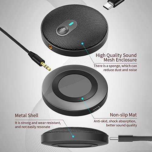 Condenser Microphone USB+3.5mm-Mini-Jack Microphone