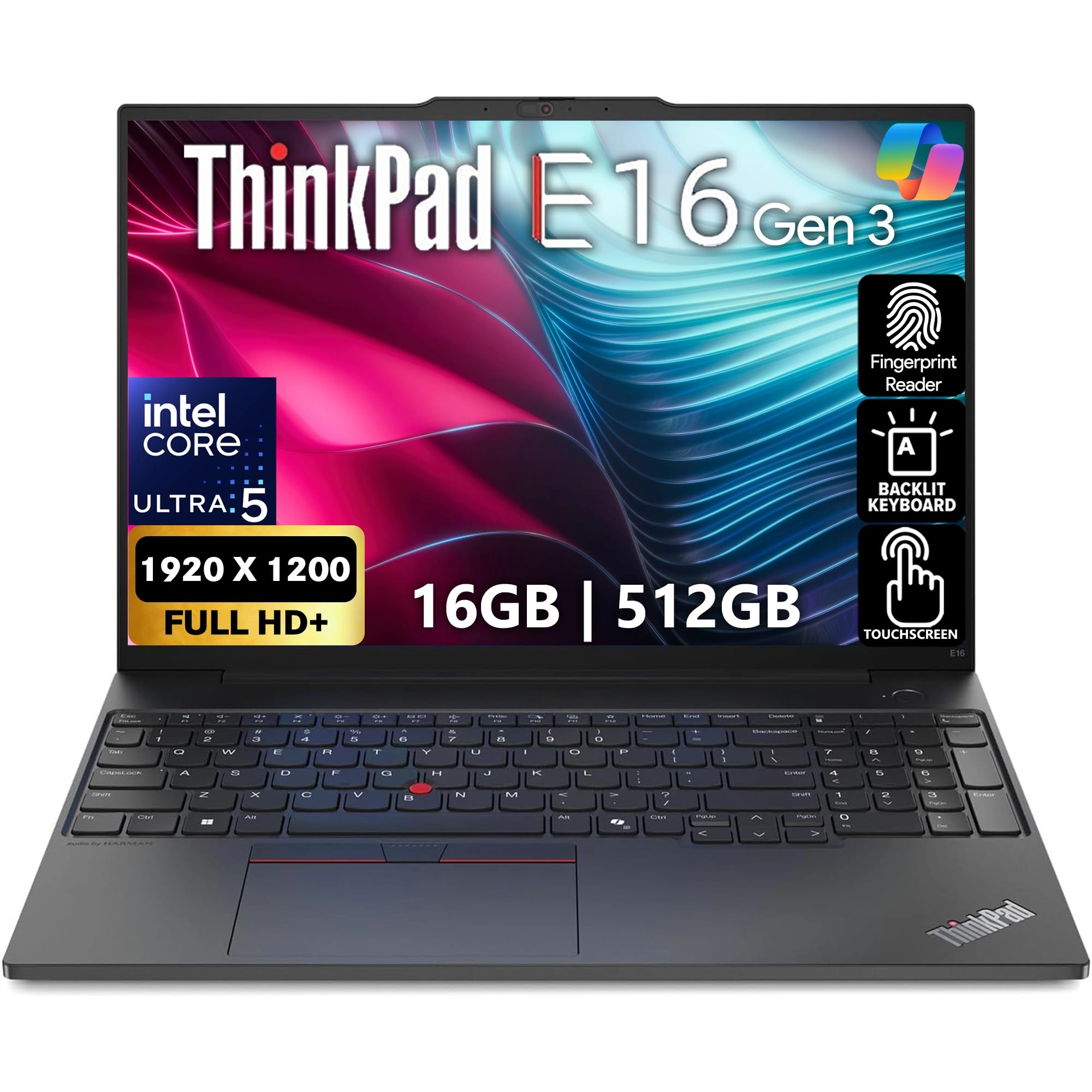 Lenovo ThinkPad E16 Gen 3 21SR001QGR - 16'' Core Ultra 5-225U 16GB DDR5 512GB SSD