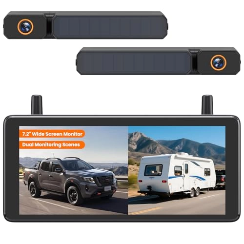 Dual Camera Car Reversing Camera System - Night Vision Wireless 1080p