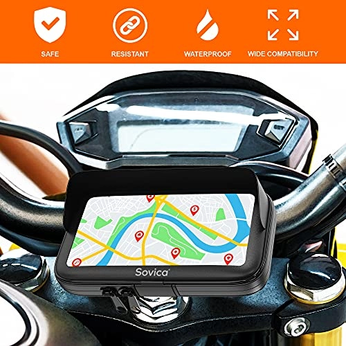 Mobile Sports Motorcycle Mount - Waterproof Case for Smartphones up to 7.5 Inches