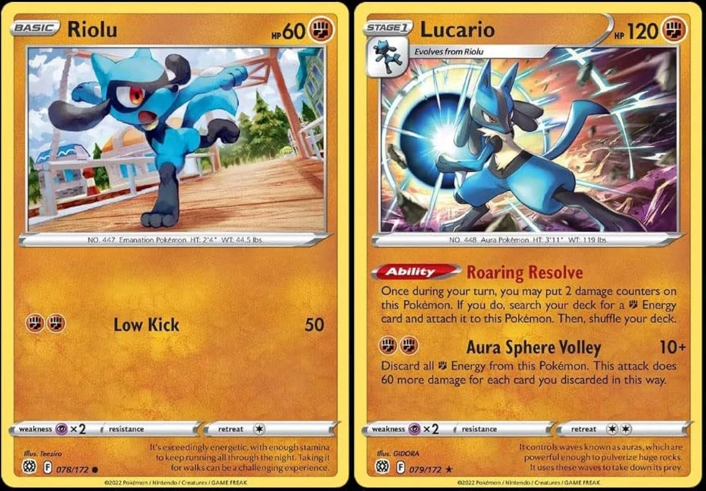 Lucario 079/172 Brilliant Stars - 2pcs