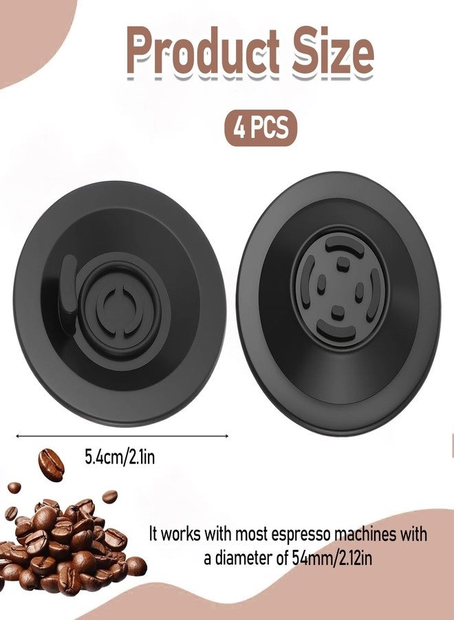 Espresso Backflush Cleaning Disc - 54mm 4 Pcs Black