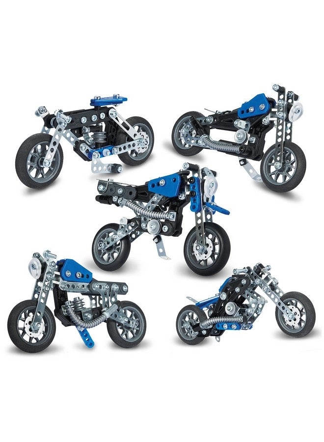 5-in-1 Model Motorcycles Set - 174 pcs for ages 8+