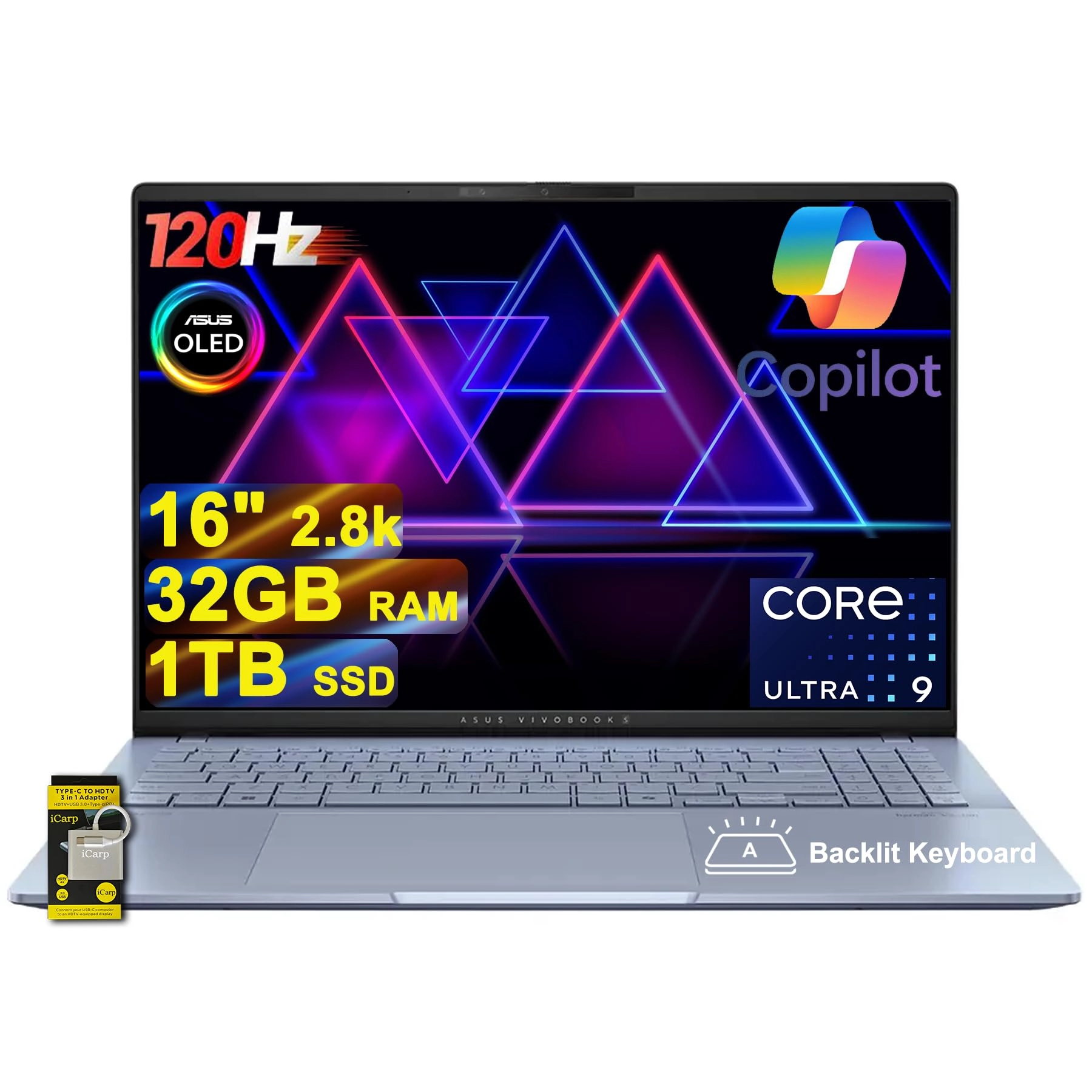 Vivobook 16 - 16'' Core Ultra9 285H 32GB DDR5 1TB SSD