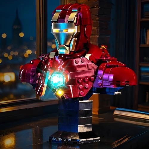 Light kit Compatible with 76327 Iron Man MK4 Bust - LED Standard Version