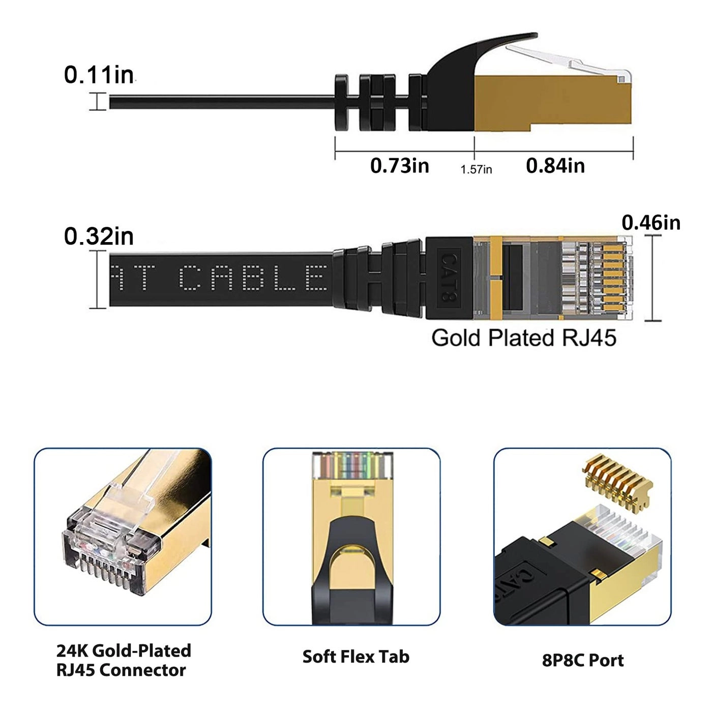 Cat8 Ethernet Cable - 5FT