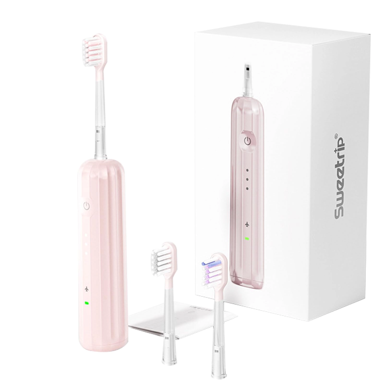 Electric Toothbrush - 3 Modes 2-Minute Timer 10 Brush Heads