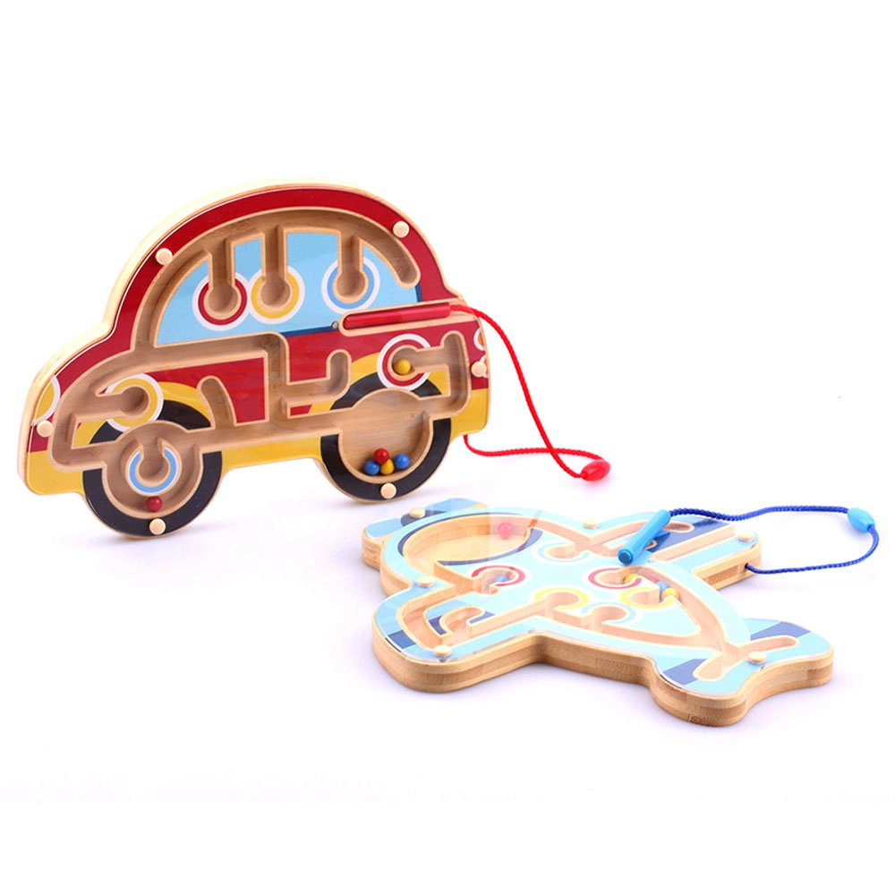 Bamboo Magnetic Maze - Suitable for 3 years and above