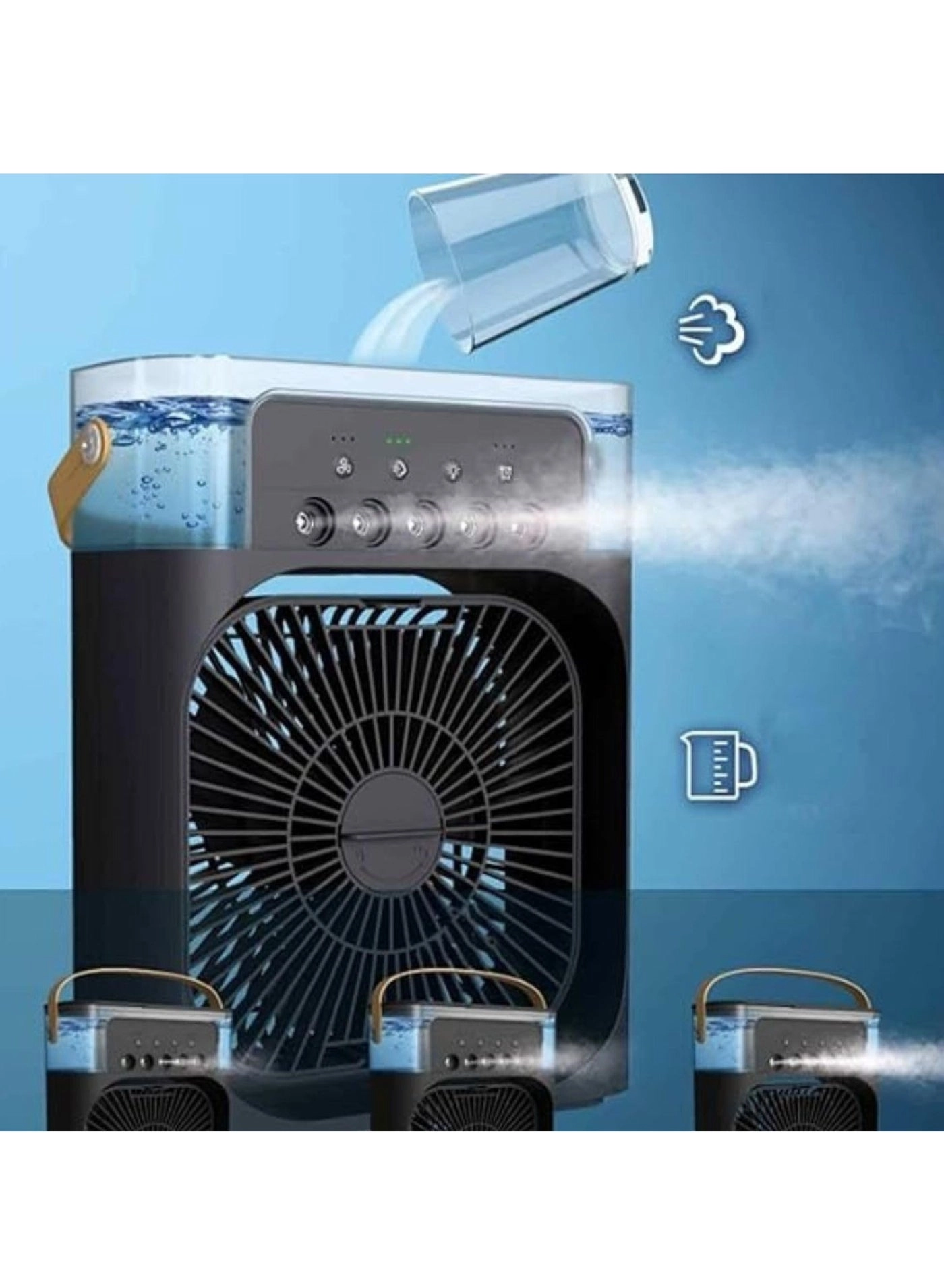 Portable Fan - 10 W Pink