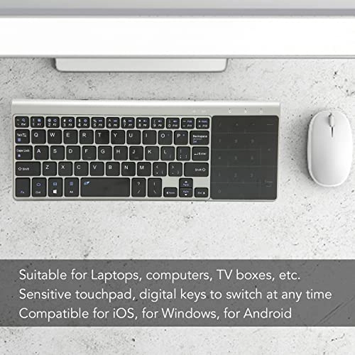 Wireless Keyboard with Touchpad - Wireless