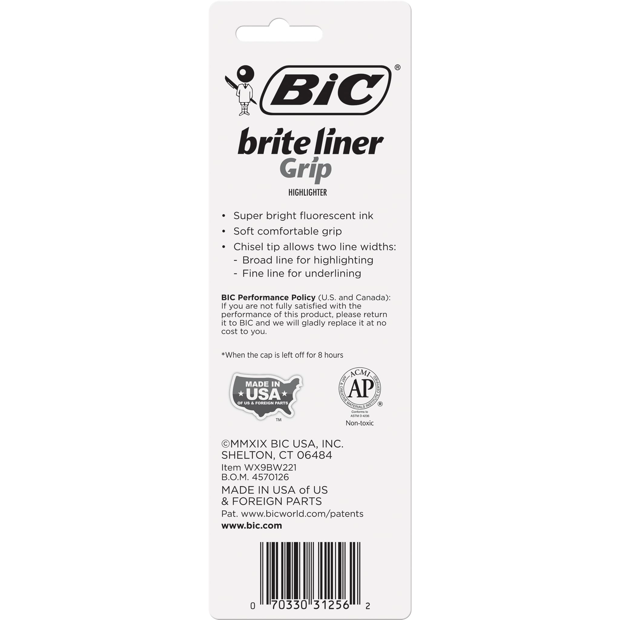 Brite Liner Grip - Yellow Chisel