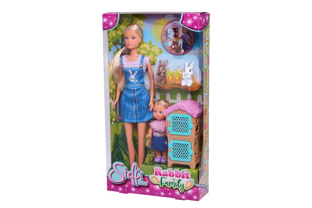 Simba Steffi Love Rabbit Family - 29cm White Ages 3+