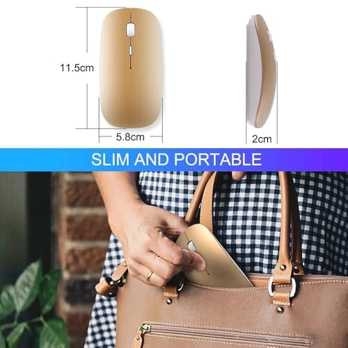 (Renewed) Wireless Bluetooth Mouse - USB