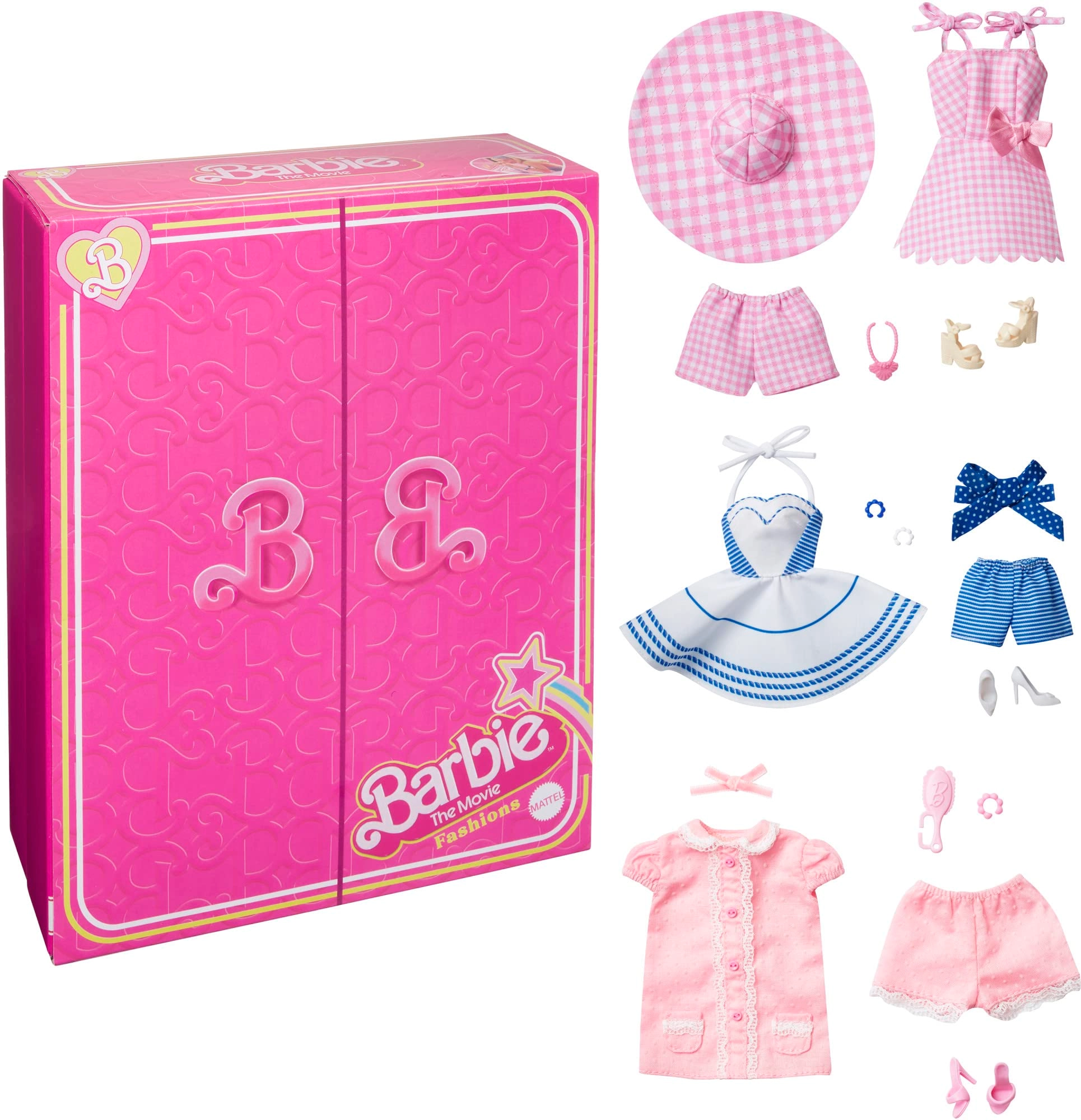 Barbie The Movie - 3 Outfits Shoes Accessories Ages 3+