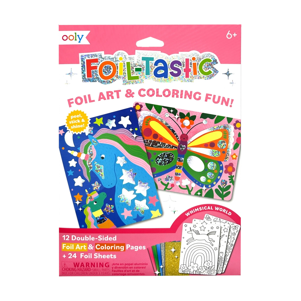 OOLY Foil-Tastic Foil Art & Coloring Fun Kit - 6+ years 36 pcs