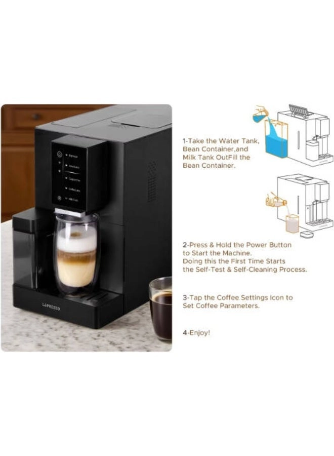 Brevissimo LPCFFBAC0046WH - Mobile App Adjustable Grinder Digital Display