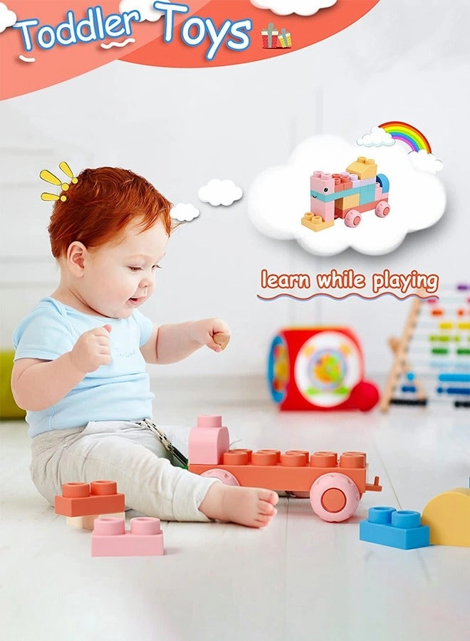 Construction Block Set - 50 pcs Building Blocks