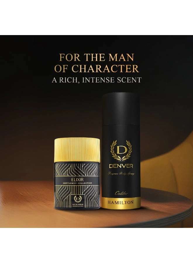 Caliber Deo - 165ml + Elixir Perfume - 100ml