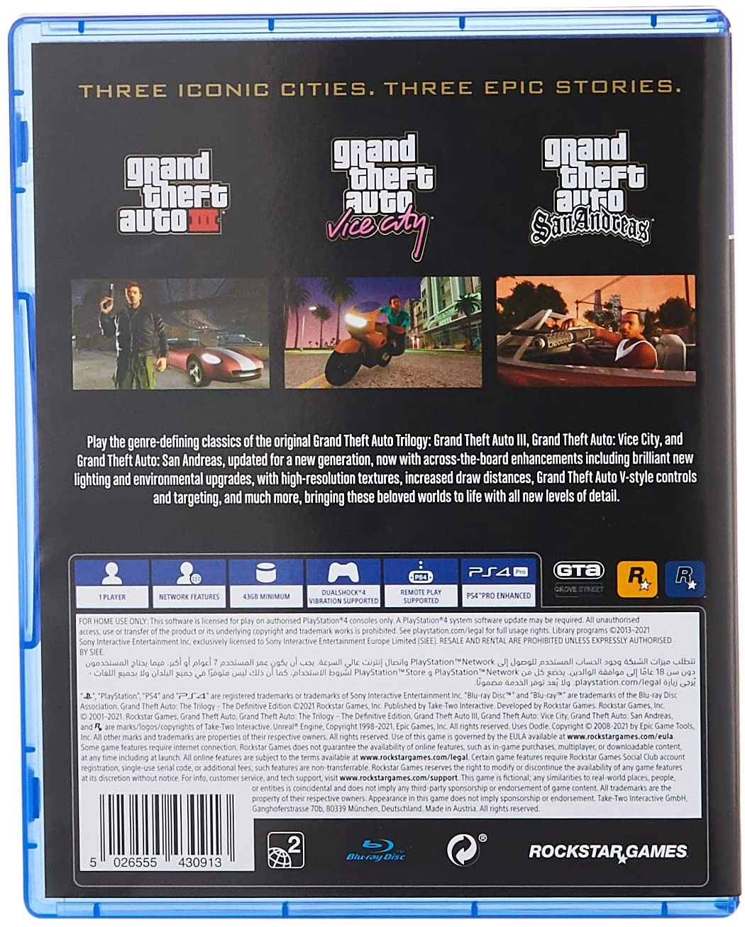 Grand Theft Auto: The Trilogy - The Definitive Edition - PlayStation 4