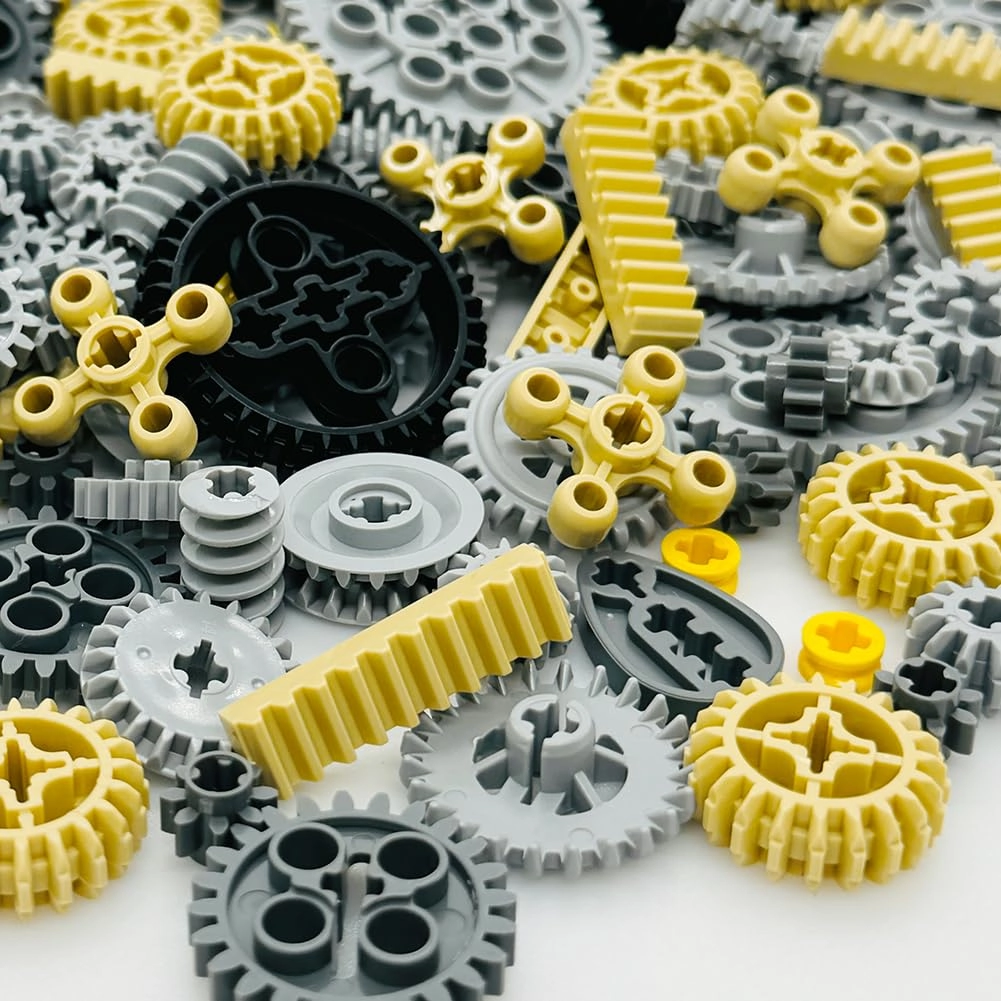 Technical Parts Wheels Gears - Building Blocks Accessories