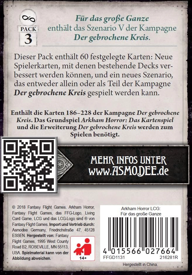 Arkham Horror: LCG: For the Big Whole Mythos Pack (German)