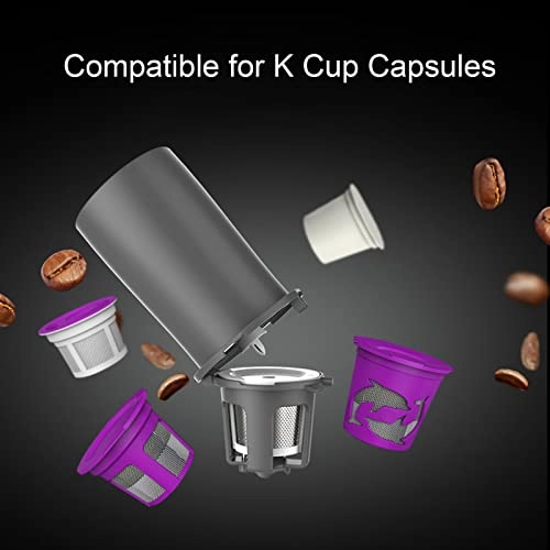Drip Coffee Maker - 2.4E+2 Milliliters Compatible with All Kinds of K Cup Capsules