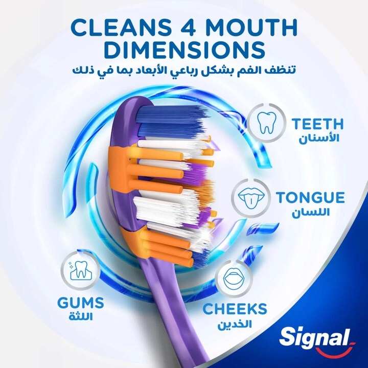 4D Toothbrush - Medium 2-Piece Pack