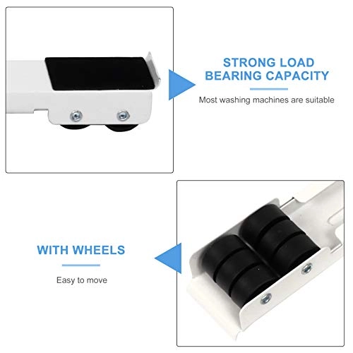 Washing Machine Base - Adjustable Silver