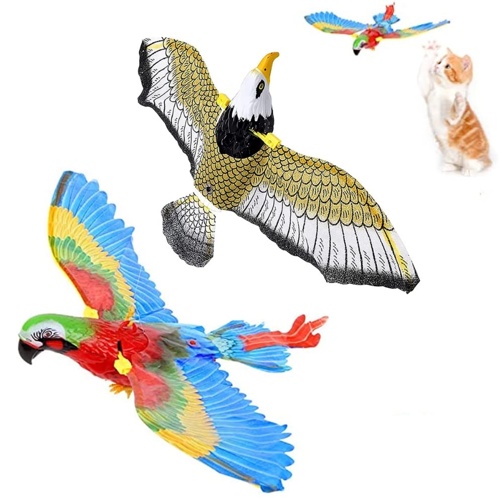 HWWGSH Flying Simulation Bird Cat Toy