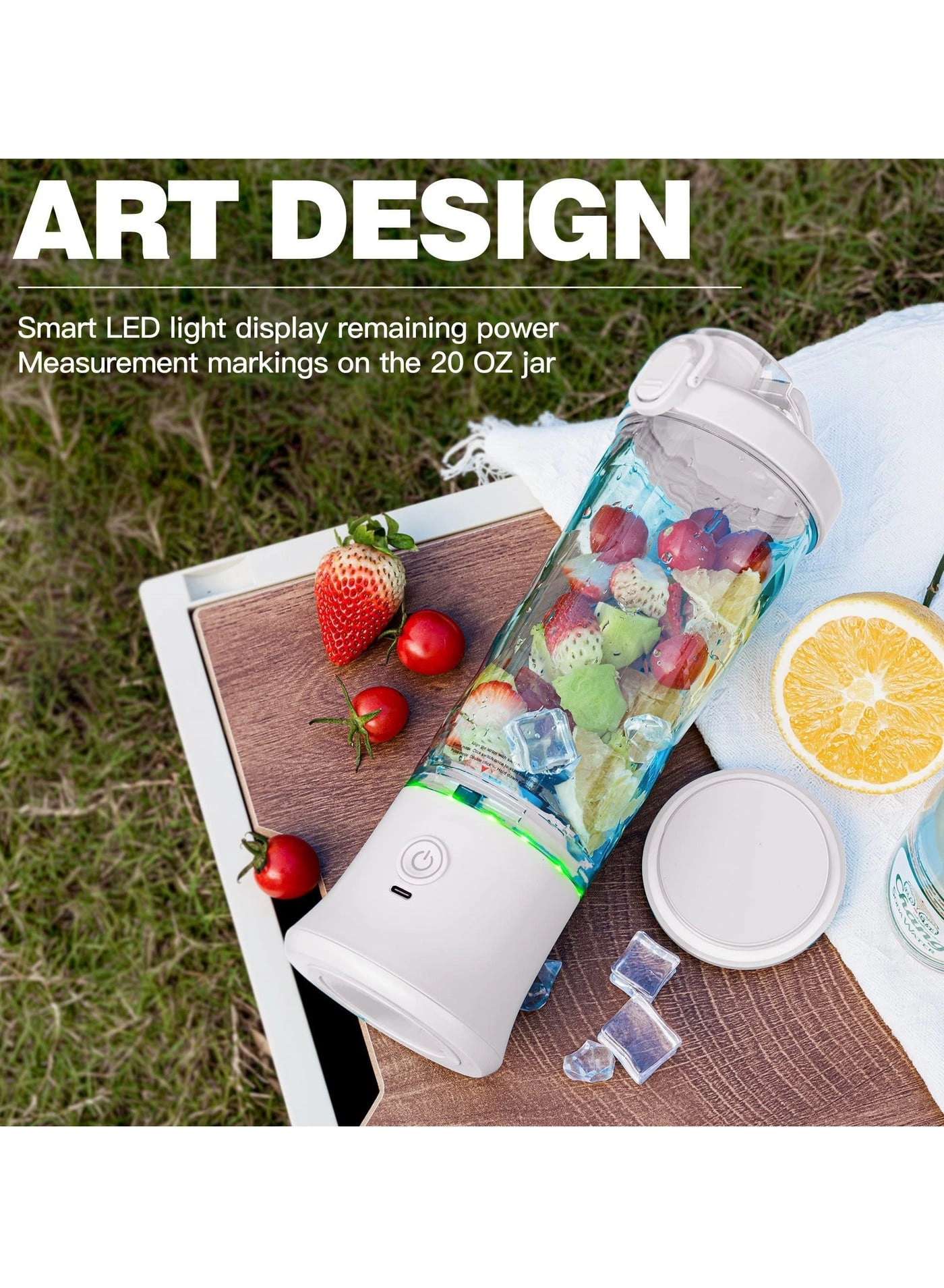 Portable Personal Blender - 6-Blade USB Rechargeable Portable