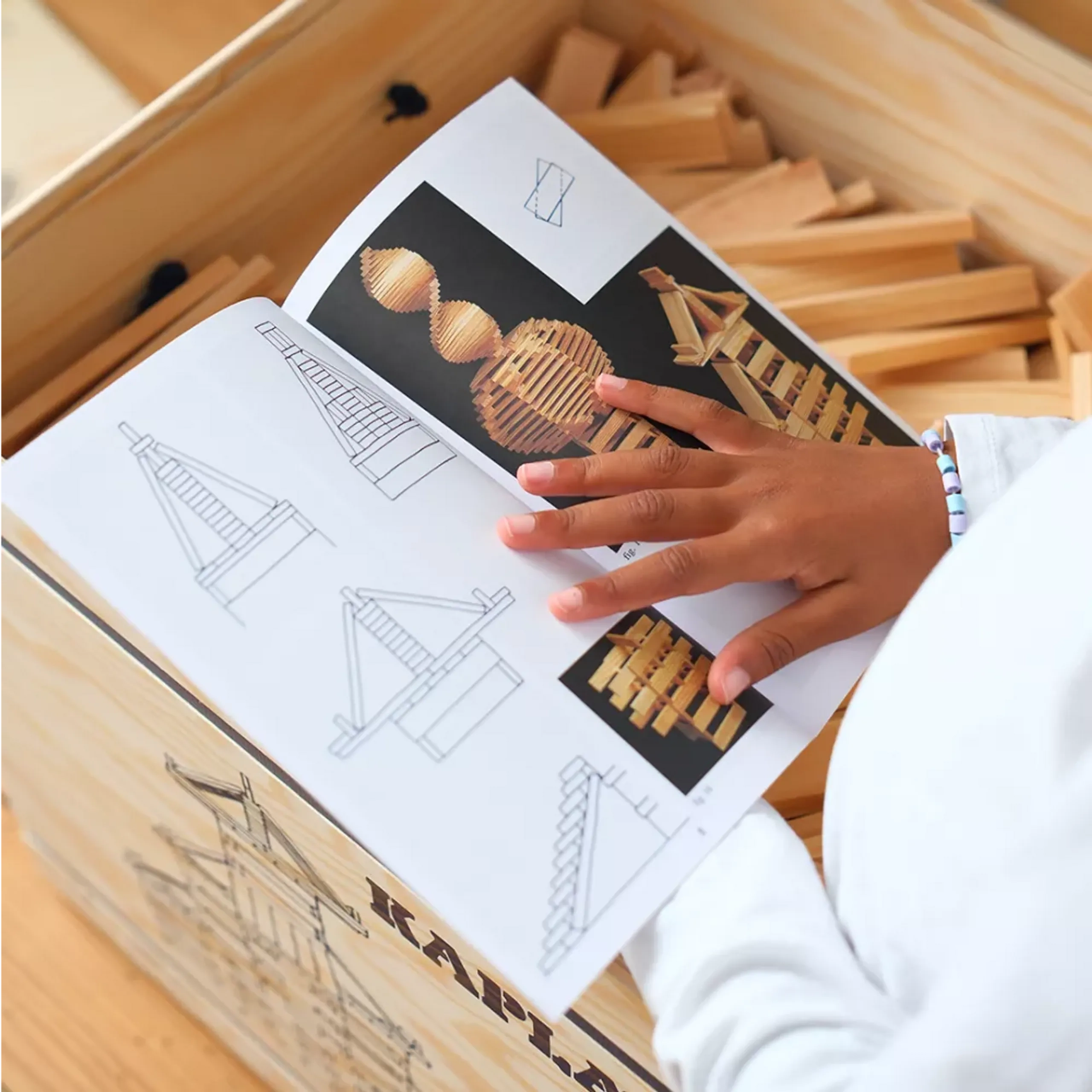 Wooden Box Building Block Set - 1000 pcs