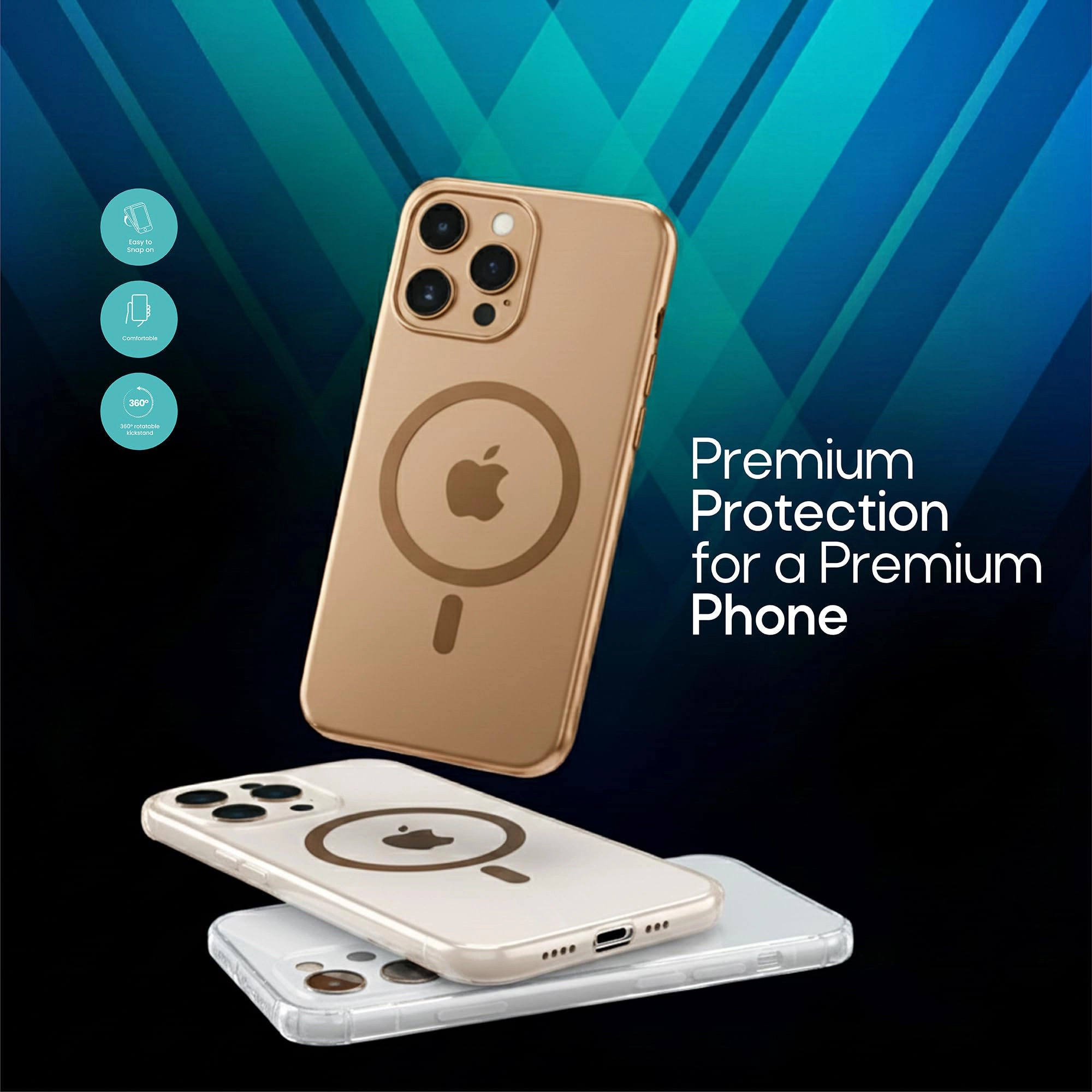 Magnetic Phone Case Protective Cover with MagSafe for iPhone 16 Pro Max