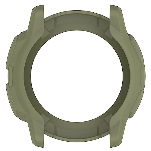 Bumper Case for Garmin Instinct 2X Solar 50mm - Shockproof Green+Blue TPU 2-Pack