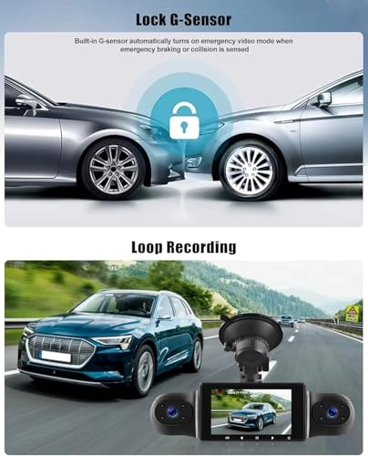 4-Channel Dash Cam - 1080P 30FPS